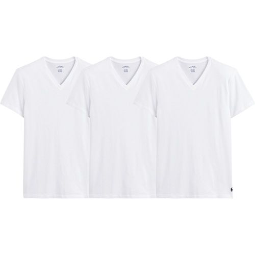 Pack of 3 T-Shirts with V-Neck in Cotton - Polo Ralph Lauren - Modalova