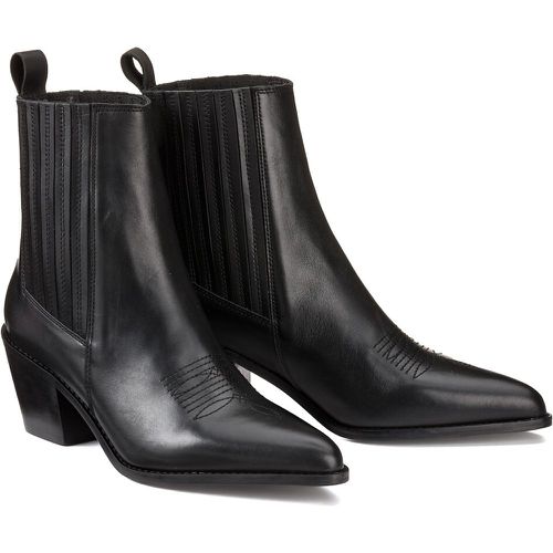 Les Signatures - Leather Cowboy Boots with Pointed Toe - LA REDOUTE COLLECTIONS - Modalova
