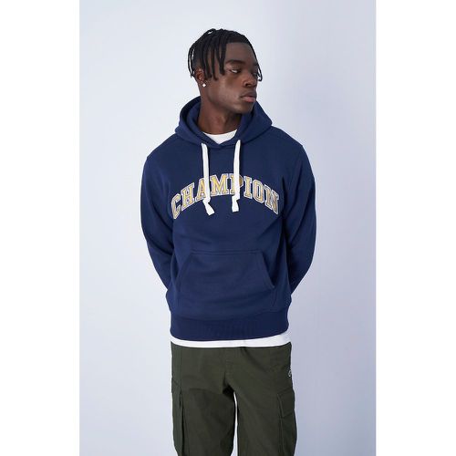 Bookstore Cotton Mix Hoodie with Large Embroidered Logo - Champion - Modalova