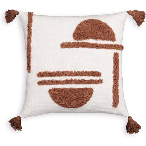 Goboa Graphic Tassel Tufted Cotton 40 x 40cm Cushion Cover - LA REDOUTE INTERIEURS - Modalova