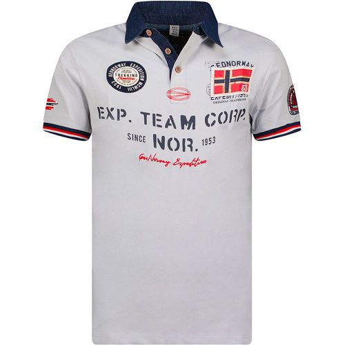 Koptaine Cotton Polo Shirt with Short Sleeves - geographical norway - Modalova