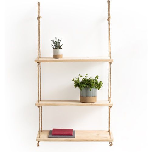 Mareo 60cm Double Pine & Rope Wall Shelf - LA REDOUTE INTERIEURS - Modalova
