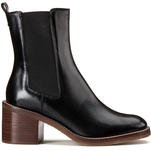 Leather Ankle Boots with Block Heel, Made in Europe - LA REDOUTE COLLECTIONS - Modalova