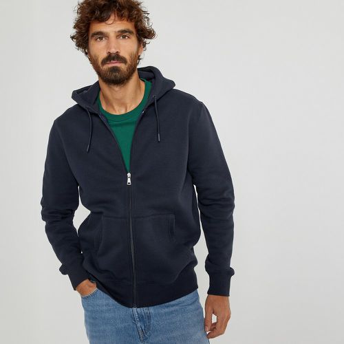 Cotton Mix Hoodie with Zip Fastening - LA REDOUTE COLLECTIONS - Modalova