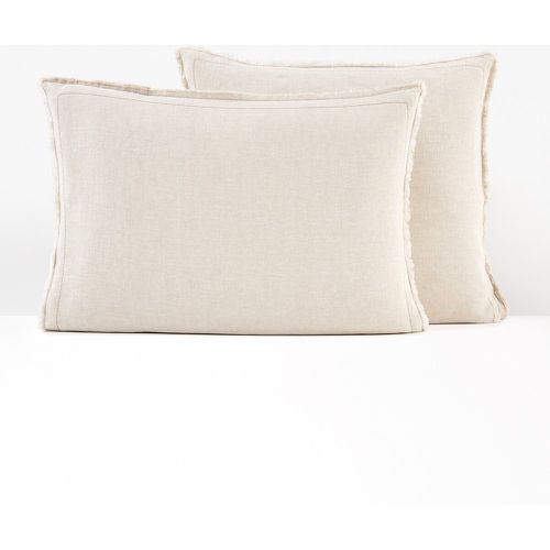 Linot Fringed 100% Washed Linen Pillowcase - LA REDOUTE INTERIEURS - Modalova