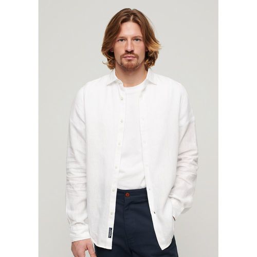 Linen Long Sleeve Shirt - Superdry - Modalova
