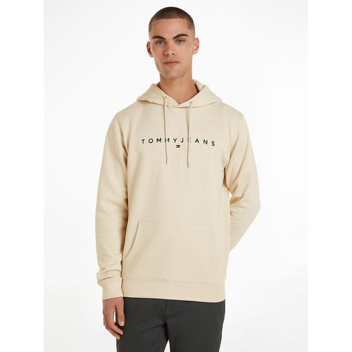 Linear Embroidered Logo Hoodie in Cotton Mix and Regular Fit - Tommy Jeans - Modalova