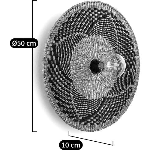 Rozeta 50cm Diameter Woven Straw Wall Light - LA REDOUTE INTERIEURS - Modalova