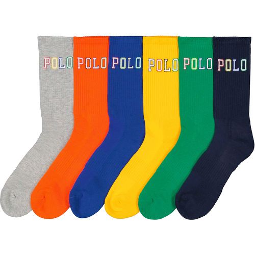 Pack of 6 Pairs of Plain Socks - Polo Ralph Lauren - Modalova
