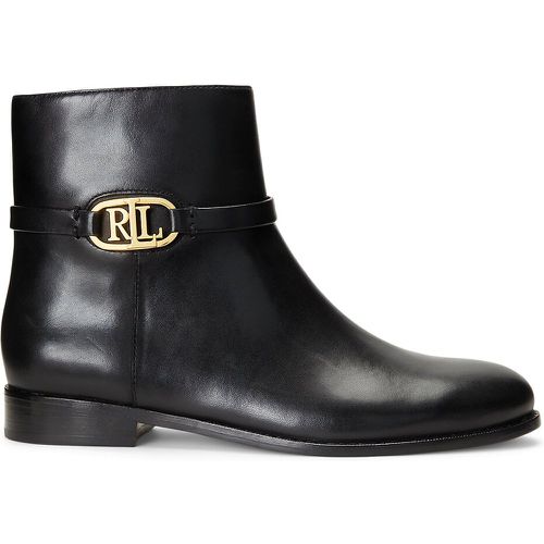 Leather Ankle Boots with Flat Heel - Lauren Ralph Lauren - Modalova