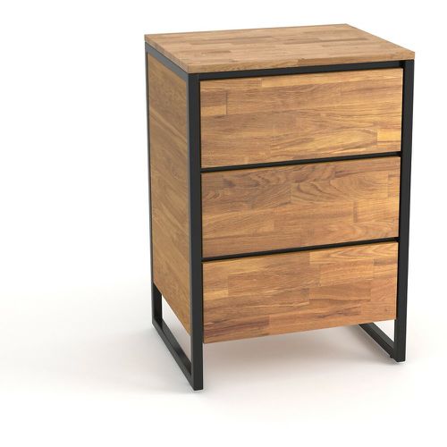 Hiba 3-Drawer Oak & Metal Dresser - LA REDOUTE INTERIEURS - Modalova