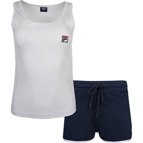 Cotton Short Pyjamas with Vest Top and Shorts - Fila - Modalova