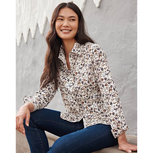 Floral Shirt in Cotton Mix with Long Sleeves - Anne weyburn - Modalova