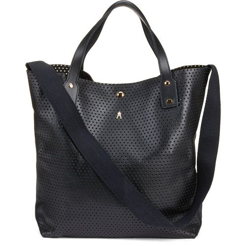 Ruban Perfo Tote Bag in Perforated Leather/Cotton - CRAIE STUDIO - Modalova