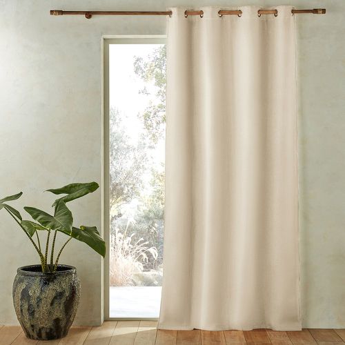 Private Single Lined Blackout Curtain in Washed Linen with Eyelets - AM.PM - Modalova