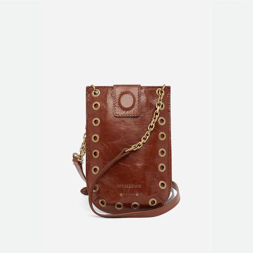 Crossbody Mobile Phone Bag in Leather - VANESSA BRUNO - Modalova