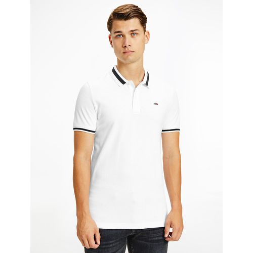 Tipped Slim Fit Polo Shirt in Stretch Cotton Pique - Tommy Jeans - Modalova