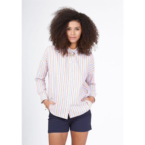 Cotton Vertical Striped Shirt - ICODE - Modalova