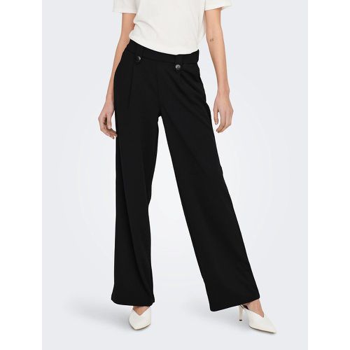 Pleat Front Trousers with Wide Leg - Only - Modalova