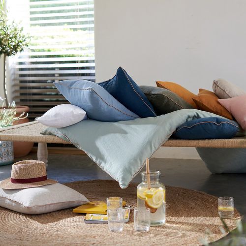 Onega Golden Bias 100% Washed Linen Cushion Cover - LA REDOUTE INTERIEURS - Modalova
