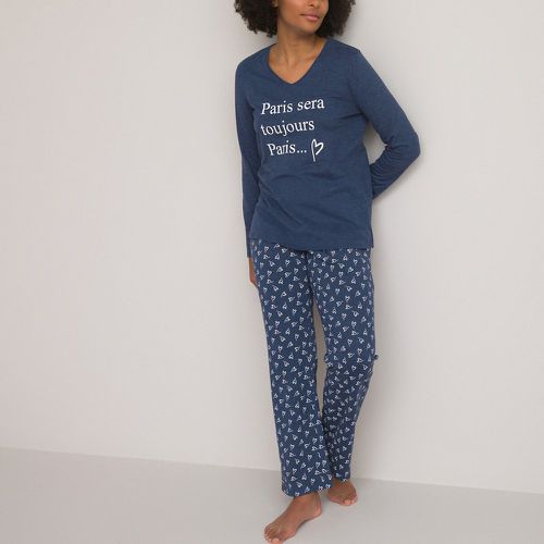 Cotton Slogan Print Pyjamas - Anne weyburn - Modalova