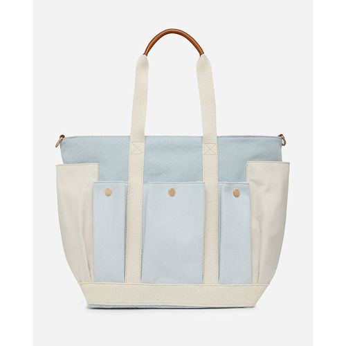 Cotton Canvas Tote Bag with Multiple Pockets - VANESSA BRUNO - Modalova