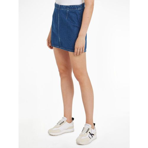 Denim Mini Skirt with Zip Fastening - Calvin Klein Jeans - Modalova