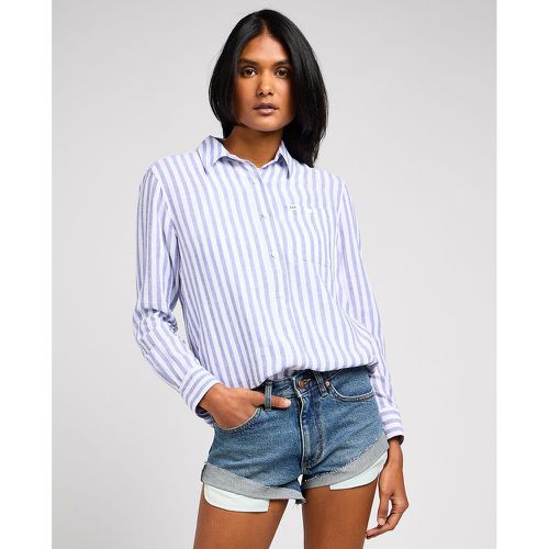 Striped Linen Mix Shirt - Lee - Modalova