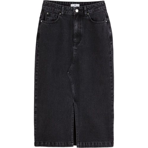 Straight Mid-Length Skirt in Denim - LA REDOUTE COLLECTIONS - Modalova