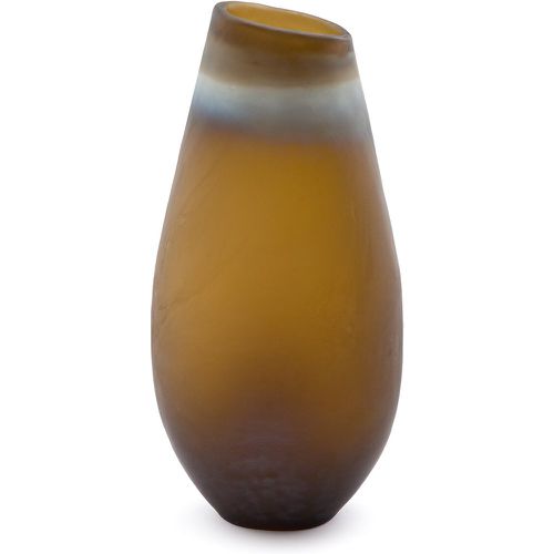 Bosira Bevelled Frosted Glass Vase - AM.PM - Modalova