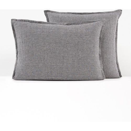 Linot Gingham 100% Washed Linen Pillowcase - LA REDOUTE INTERIEURS - Modalova