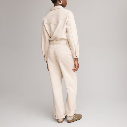 Denim Long Sleeve Jumpsuit, Length 31.5" - LA REDOUTE COLLECTIONS - Modalova