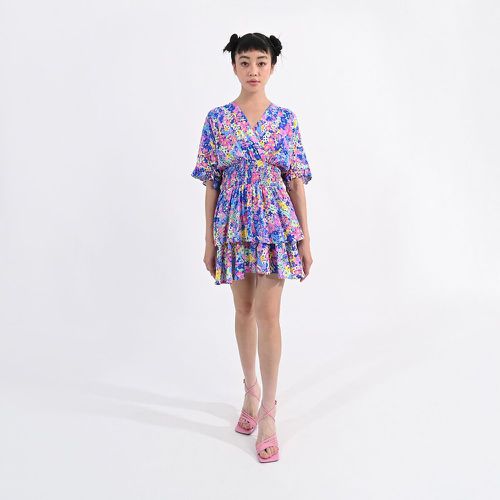 Floral V-Neck Mini Dress - LILI SIDONIO - Modalova