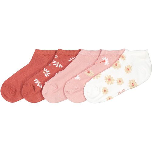 Pack of 5 Pairs of Socks in Floral Print Cotton Mix - LA REDOUTE COLLECTIONS - Modalova