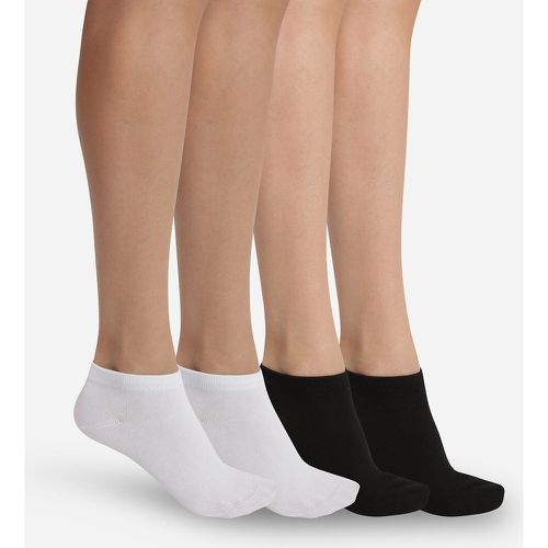 Pack of 2 Pairs of Trainer Socks in Cotton Mix - Dim - Modalova