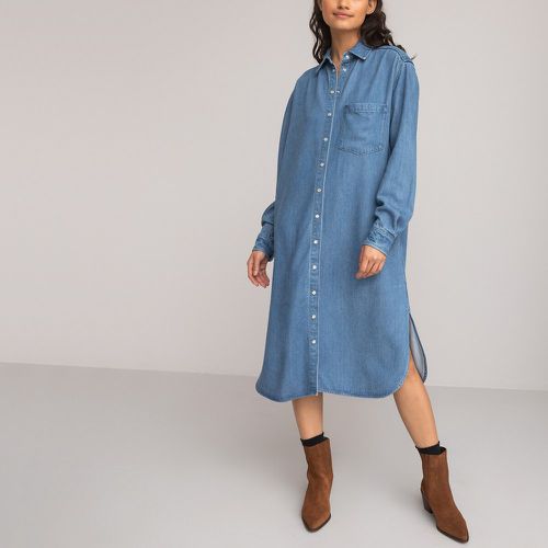 Denim Midi Shirt Dress with Long Sleeves - LA REDOUTE COLLECTIONS - Modalova