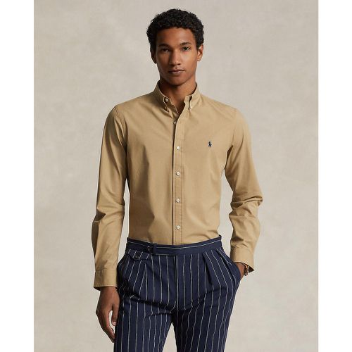 Embroidered Logo Chino Shirt in Cotton and Slim Fit - Polo Ralph Lauren - Modalova