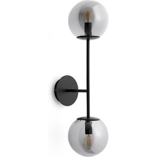 Atea Metal and Smoked Glass Double-Arm Wall Lamp - LA REDOUTE INTERIEURS - Modalova