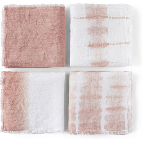 Set of 4 Sunrise Tie-Dye 100% Linen Napkins - AM.PM - Modalova