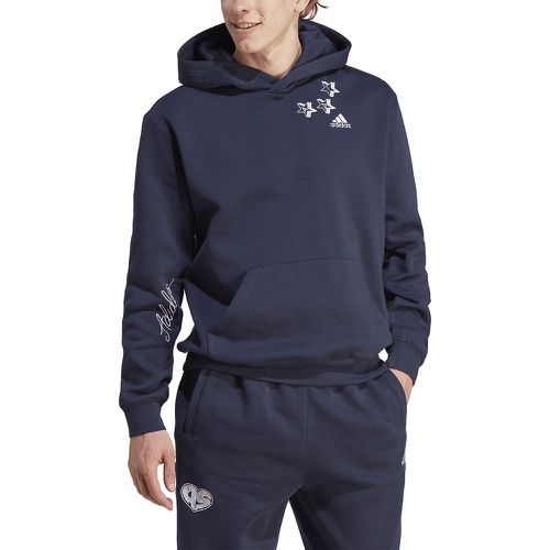 Embroidered Logo Hoodie in Cotton Mix - ADIDAS SPORTSWEAR - Modalova