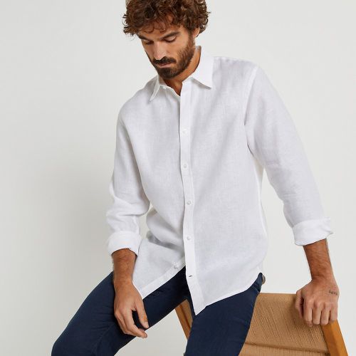 Les Signatures - Linen Regular Fit Shirt with Long Sleeves - LA REDOUTE COLLECTIONS - Modalova