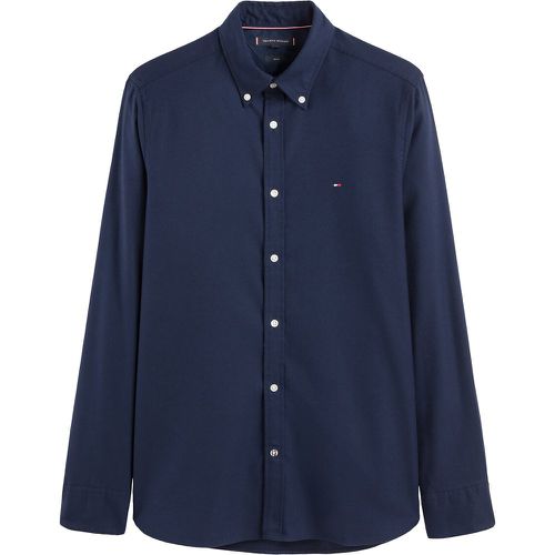 Embroidered Logo Oxford Shirt in Soft Touch Cotton Mix - Tommy Hilfiger - Modalova