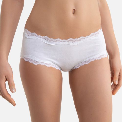 Pack of 3 Shorts in Cotton with Lace Trim - LA REDOUTE COLLECTIONS - Modalova