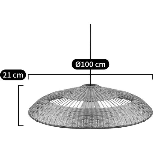 Elora 100cm Diameter Rattan Ceiling Light Shade - LA REDOUTE INTERIEURS - Modalova
