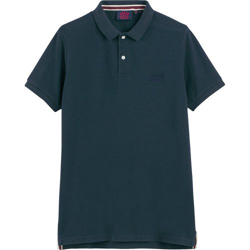 Cotton Pique Polo Shirt with Short Sleeves - Superdry - Modalova