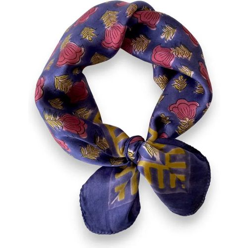Manika Poppy Nuit Small Scarf in Silk - APACHES COLLECTIONS - Modalova