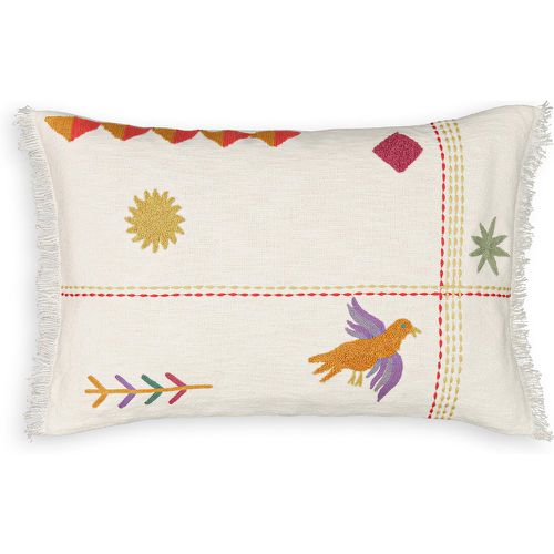 Alvarao Embroidered 100% Cotton Rectangular Cushion Cover - LA REDOUTE INTERIEURS - Modalova