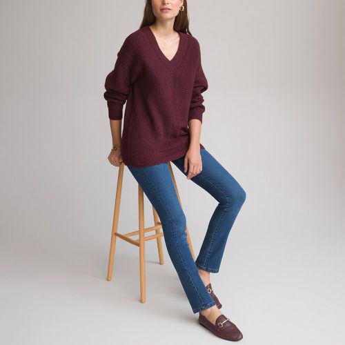 Recycled Tunic Jumper with V-Neck in Fine Knit - Anne weyburn - Modalova