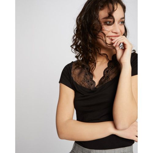 Lace V-Neck T-Shirt - Morgan - Modalova