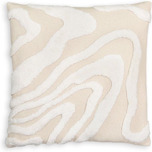 Limestone Textured Cotton Blend Square Cushion Cover - LA REDOUTE INTERIEURS - Modalova